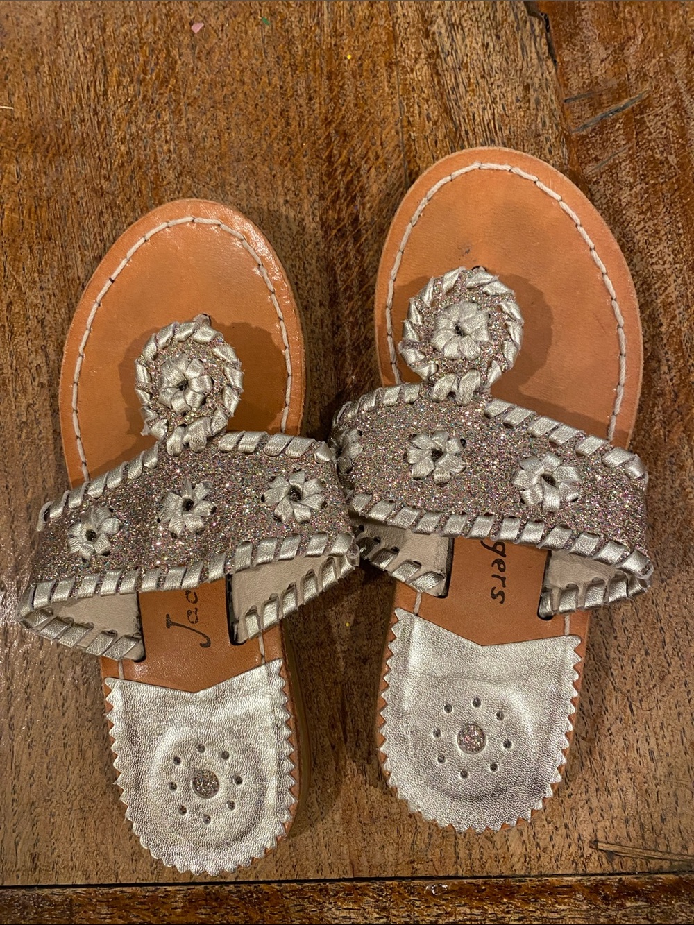 Girls Jack Rogers size 11 Miss Sparkle Sandals